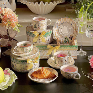 New Product Nutcracker Teapot and Cup Saucer Set Ceramic Coffee and Tea Sets Christmas Gift Set - Product Image 5