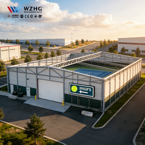 Bâtiment à structure en acier pour installations sportives de tennis, cadre robuste et fiable, haute qualité, export, économique - Product Image 1