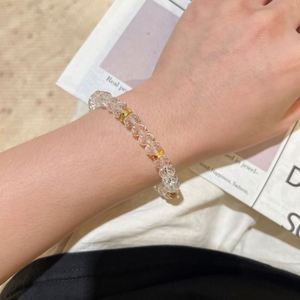 Dylam Dainty Charm Elastic Rope Natural White Crystal S925 Silver Beads <b>Bangles</b> & <b>Bracelets</b> In Stock Customizable Jewelry - Product Image 5