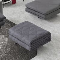 Couverture lestée matelassée chauffante haut de gamme avec perles de verre, logo personnalisé, respirante, style européen et américain, imperméable, thérapie par la mémoire, pour la maison