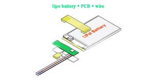 Long strip 3,7 V 701735 battery lipo 300mAh batteries - Product Image 6