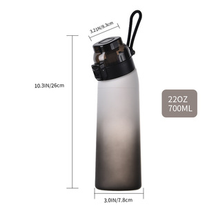 בקבוק מים נייד בהתאמה אישית, ללא BPA, לספורט, עם תרמילי טעם בטעמי פירות, עשוי טריטן. - Product Image 3