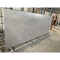 Dalles de pierre frittée en gros d'usine 1600x3200mm, aspect marbre poli mat, pour comptoirs, murs et revêtements de sol