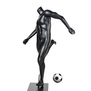 Maniquí Deportivo <span class=keywords><strong>de</strong></span> <span class=keywords><strong>Fibra</strong></span> <span class=keywords><strong>de</strong></span> <span class=keywords><strong>Vidrio</strong></span> Negro, Realista, <span class=keywords><strong>de</strong></span> Jugador <span class=keywords><strong>de</strong></span> Fútbol, Musculoso, Masculino, Cuerpo Completo, Estilo Brasileño - Product Image 3