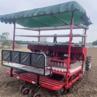 Trasplantadora de Vegetales de Alta Eficiencia, Máquina Sembradora de Plántulas, Trasplantadora para Tractor, para Chiles y Tomates, Distancia Ajustable