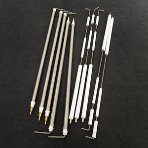 Électrode d'allumage en alumine Riello <span class=keywords><strong>Sonde</strong></span> d'<span class=keywords><strong>ionisation</strong></span> avec fils pour allumeur de flamme de brûleur - Product Image 1