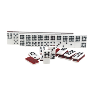 Ensemble de jeu de dominos professionnels à double pont rouge et blanc double six dominos ensemble de dominos en acrylique de haute qualité double 6 de luxe 28 pièces - Product Image 1