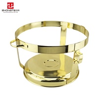 Zhongte Luxe Or Réchauffeur De Nourriture Buffet Restauration En Acier Inoxydable Suspendu Chafing Dish