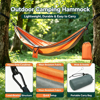 Hamac de camping en nylon en gros pour usine, simple ou double, pour la plage ou la randonnée, accessoire extérieur pour une qualité de sommeil optimale