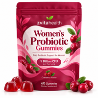 Complément alimentaire probiotique pour femmes en gommes sous marque privée, certifié GMP, soutien du système digestif féminin, faible MOQ