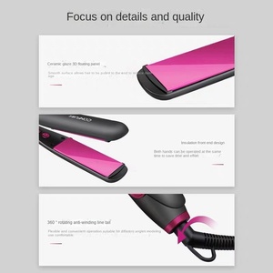 جهاز فرد الشعر CONFU ضوء LED لصالون المنزل متعدد الوظائف محمول سريع PTC مسخن كهربائي للتحكم في درجة الحرارة فرد - Product Image 5