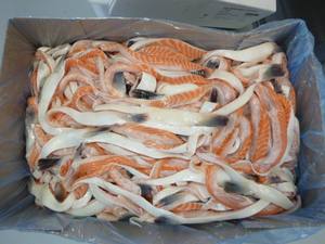 Bon marché Salmon Belly Atlantic Salmom Belly Flaps Salmon Bely 1-3cm in Salmon - Product Image 2