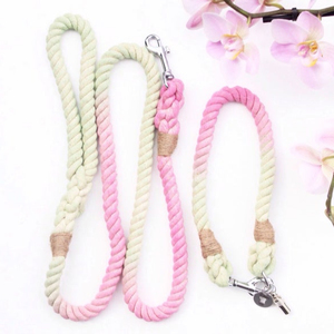 Gift for <b>Dog</b> LoversHandmade Color Full Ombre Effect Natural Cotton Rope <b>Dog</b> <b>Leash</b> for <b>Dog</b> WalkingElegant and Beautiful - Product Image 1