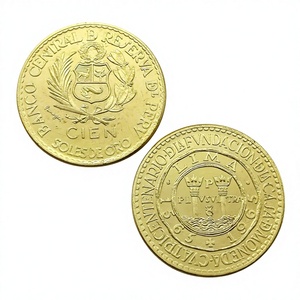 Pièces commémoratives de style antique du Pérou 1965, 50 100 Soles d'Or (Casa de Moneda), Cadeaux, Décoration d'intérieur - Product Image 3