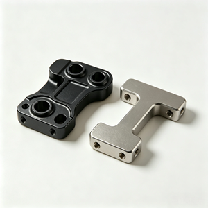 Support en aluminium anodisé usiné sur mesure par CNC et raccord en laiton, composants de connexion mécanique de haute précision pour l'industrie - Product Image 3