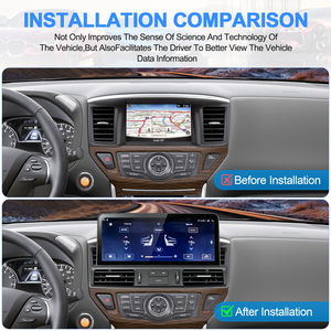Lecteur multimédia automobile Android NaviHua pour Nissan Pathfinder 2012-2020, écran tactile 12,3 pouces, navigation GPS, radio - Product Image 5