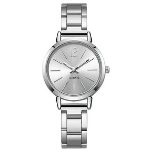 Reloj de pulsera moderno con correa de acero dorado, reloj de cuarzo para mujer. - Product Image 5