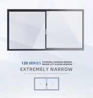 Ventanas Corredizas Horizontales de Aleación de Aluminio de Dos/Tres/Cuatro Paneles con Función Insonorizante para Hotel y Villa