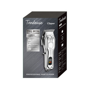 Cortadora de Pelo Metálica, 800mAh, 7000-9000rpm, Pantalla Digital, Recargable, Uso Profesional, Motor con Núcleo de Cobre - Product Image 5