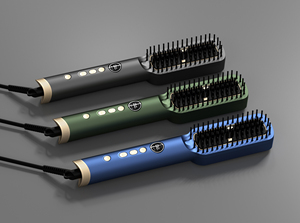 Calentamiento rápido popular Pantalla digital LED Calentador PTC Peine alisador de pelo Cepillo de función de pulverización de vapor de energía eléctrica portátil - Product Image 3