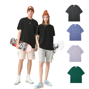 T-shirt vierge surdimensionné en coton 100% 220 GSM, teint en pièce, écoresponsable, qualité supérieure, pour occasions professionnelles et décontractées - Product Image 1