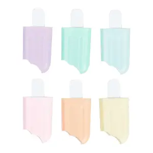 Eco-friendly ice-cream sticky fancy color cute mini kids highlighter marker