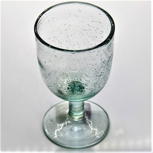 Custom Handgeblazen Groene Bellen Gerecycled Gekleurde Korte Steel Kleine Vintage Glas Rode Wijn Proeven Beker