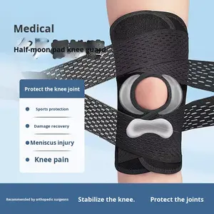 <span class=keywords><strong>Genouillère</strong></span> de protection pour hommes et femmes, spécial ligaments et ménisque, pour la course, l'alpinisme, la protection contre les blessures, équipement de sport et usage quotidien - Product Image 3
