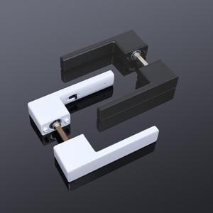 Nouvelle poignée de porte multifonctionnelle en alliage de zinc noir au design en bois pour cuisine, villa, salon, entrepôt, vente en gros - Product Image 2