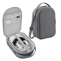 Vente en gros d'usine, étui rigide portable en EVA personnalisé pour casque VR Meta Quest 2 et lunettes, boîte de rangement de voyage antichoc