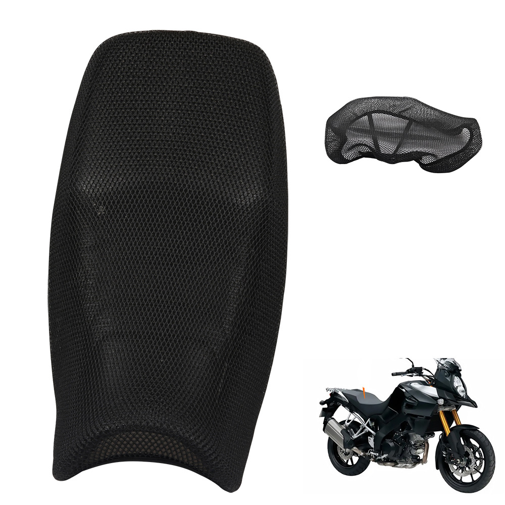 3D Mesh Motorcycle Seat Cushion Cover For Suzuki V-Strom DL650, DL1000 - Breathable, Waterproof, Anti-Slip