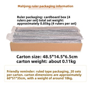 HaloOne Organiseur de tuiles de Mahjong américain de 18 pouces 2-en-1 avec poussoir et support pour cartes, en matériau PS écologique - Product Image 6