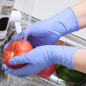 Guantes Desechables de Nitrilo 100% Grado Alimenticio, Ultrafinos, Antideslizantes, Resistentes al Desgaste, Color Azul Hielo, Paquete de 100 Unidades, Precio al por Mayor - Product Image 6