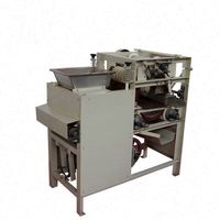 Multifunctionele natte sojabonen-, amandel-, pinda- en noten-snijmachine met rode schil, geschikt voor pistache met groene schil, commercieel gebruik, met motor.