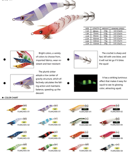 Señuelo de Pesca de Calamar Japonés Luminoso UV de Hundimiento Lento 1.5 1.8 #   2.2 #   2.5 #   3.0 #   3.5 #   <span class=keywords><strong>4.0</strong></span> #   Señuelo de Pesca de Agua Salada de Plástico Duro <span class=keywords><strong>Egi</strong></span> Shrimp - Product Image 2