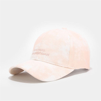 Casquette de baseball tie-dye personnalisée, 6 panneaux, en coton, avec logo brodé, réglable, style sport décontracté, pour hommes et femmes