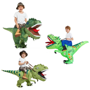 Disfraz <span class=keywords><strong>de</strong></span> Dinosaurio Inflable Unisex <span class=keywords><strong>de</strong></span> Poliéster para Niños, Halloween, <span class=keywords><strong>Carnaval</strong></span>, Fiesta, Estilo Anime, Divertido, Cosplay, Mascota, En Stock - Product Image 1