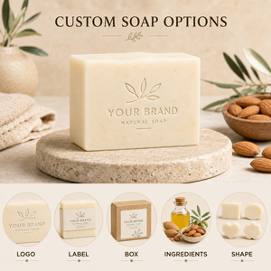 Muestra Gratuita de Jabón Artesanal Vegano Natural Orgánico de Almendras, Jabón en <span class=keywords><strong>Barra</strong></span> Antiséptico, Hidratante Profundo y Limpiador Suave para Todo Tipo de Piel - Product Image 6