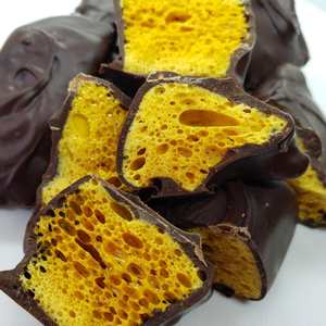 Bonbons éponge croustillants au miel et au caramel, vente en gros, collation sucrée, OEM, marque privée, confiserie dorée croustillante - Product Image 4