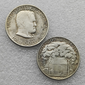 Monedas conmemorativas de medio dólar de los Estados Unidos de 1922 (<span class=keywords><strong>Ulysses</strong></span> S. Grant), regalos, decoración del hogar - Product Image 1