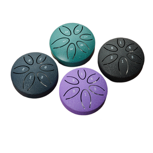 Air Spirit, tambor de lengua de acero de 6 tonos de 3 pulgadas, instrumento Musical de percusión vacío portátil con baquetas, tambor olvidadizo - Product Image 3