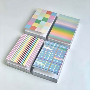 Art Color Pattern Loose Leaf Memo Pad Notebooks Creative Stationery for Office School Use Modern Design Paper Can Memos - Product Image 1