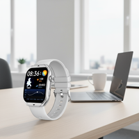 Nouvelle Montre Connectée 2026 AM17 Écran AMOLED HD 1,96 pouces Appel Téléphonique Montre Sport Carrée Suivi d'Activité pour Android iOS