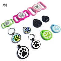 Langlebiger Silikon NFC QR-Code Pet Dog ID Tag