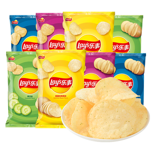 Snacks exotiques Sal Aliments soufflés <span class=keywords><strong>Chips</strong></span> de pommes de terre frites en coupe originale avec concombre, tomate, saveurs de <span class=keywords><strong>barbecue</strong></span> - Product Image 1