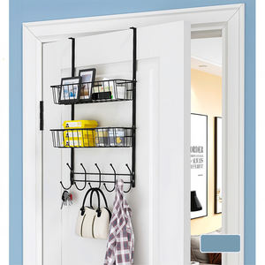 Porta appendiabiti multifunzione in <span class=keywords><strong>ferro</strong></span> <span class=keywords><strong>battuto</strong></span> con chiusura a porta per uso domestico - Product Image 1