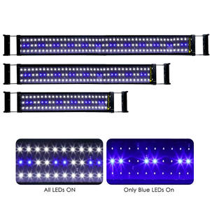 Boîtier ABS noir 90 LED blanches 18 LED bleues Lumière LED d'<span class=keywords><strong>aquarium</strong></span> adaptée aux réservoirs de plantes d'<span class=keywords><strong>eau</strong></span> <span class=keywords><strong>douce</strong></span> - Product Image 5