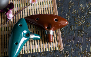 Flauta de <span class=keywords><strong>Ocarina</strong></span> de 12 agujeros, instrumento excelente de viento de cerámica Alto C Legend of Zelda - Product Image 5