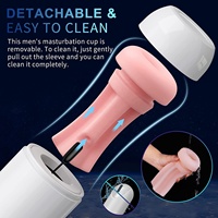 Hot New Male Masturbator Cup avec 4 Poussée Aspiration 10 Vibration Électrique Automatique Stroker Masturbateurs Masculins Sex Toy pour Hommes