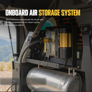 <span class=keywords><strong>Compresseur</strong></span> d'air <span class=keywords><strong>12V</strong></span> robuste BUNKER INDUST, gonfleur de pneus portable 150 PSI à débit rapide pour 4x4, camion, SUV, tout-terrain, camping - Product Image 5